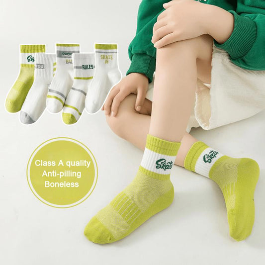 Boneless Anti-pilling Breathable Mesh Socks for Children and Teenagers